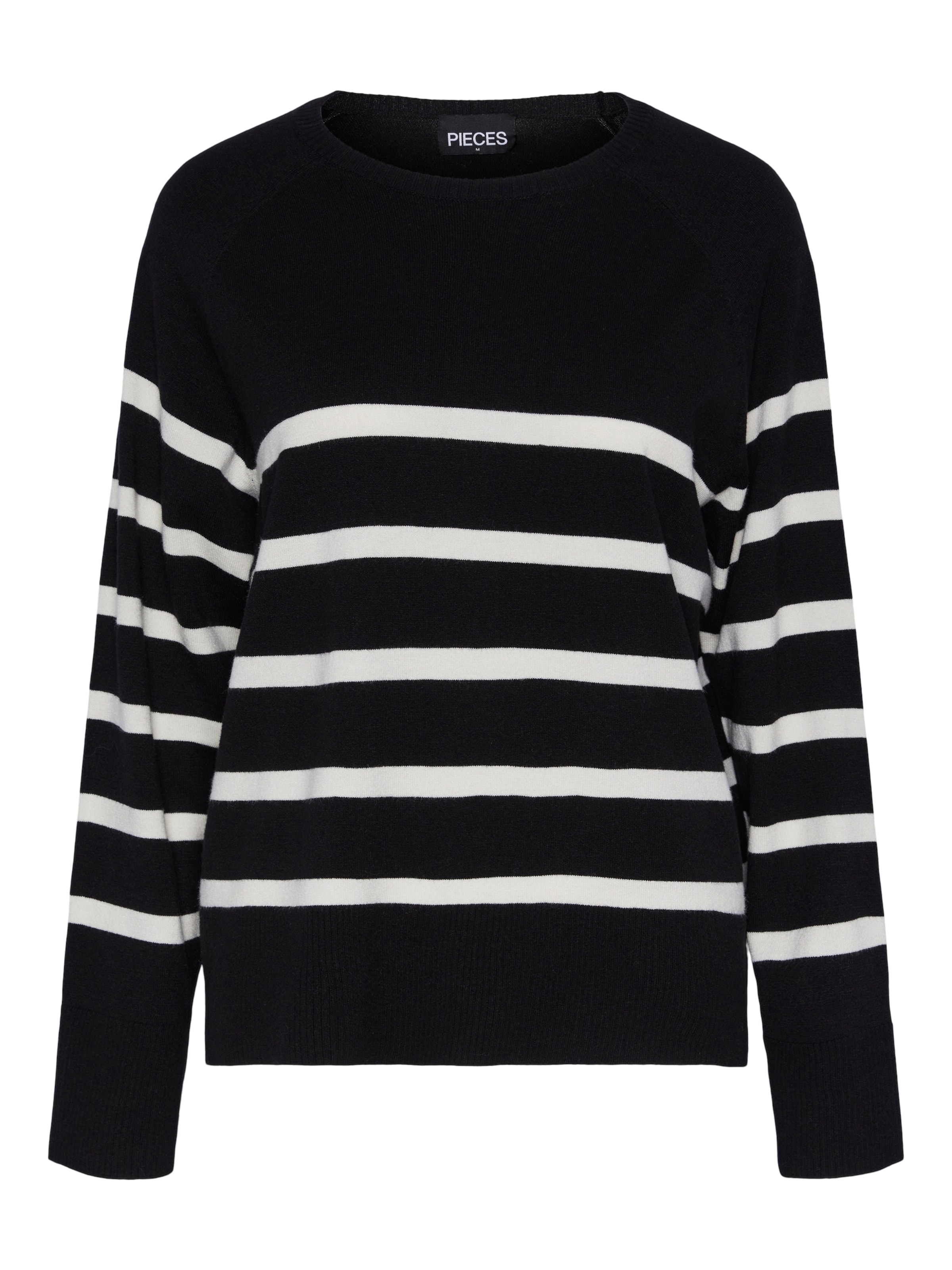 PIECES Свитер 'PCSIA' в Черный: спереди