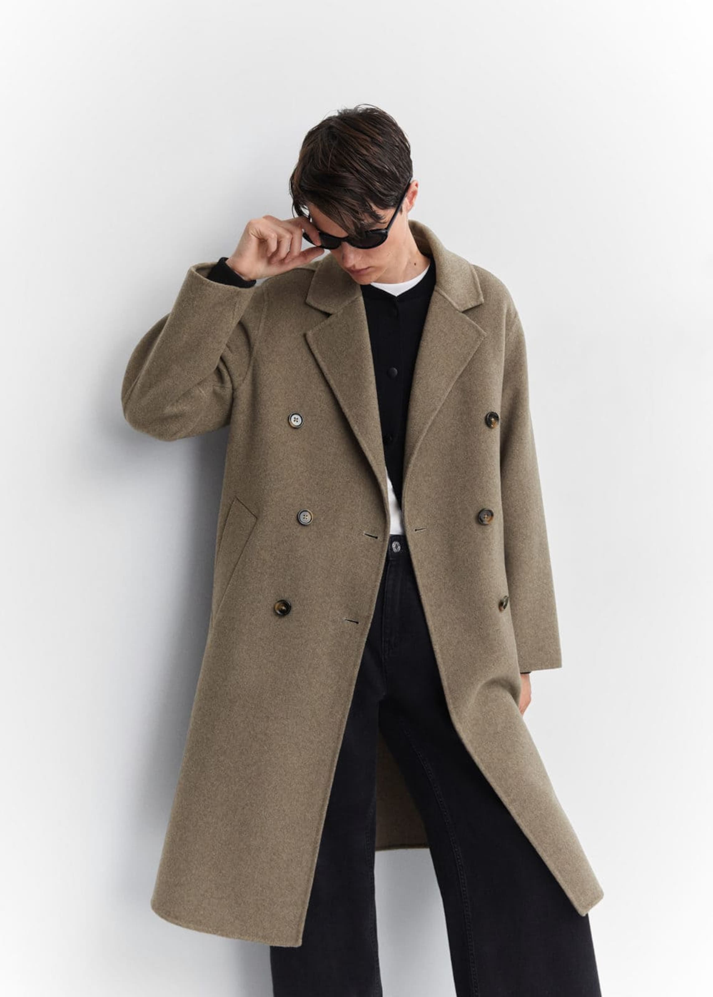 Manteau mi saison picarol MANGO en Marron ABOUT YOU