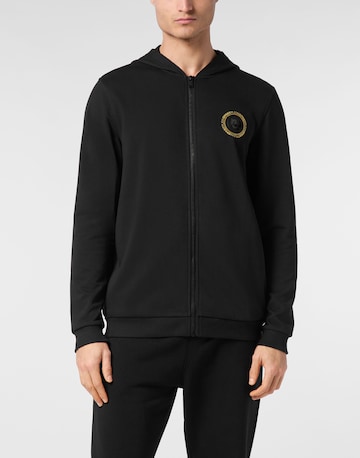 Plein Sport - Casaco em moletão 'Tiger' em preto: frente