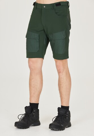 Whistler Regular Workout Pants 'ERIC' in Green: front