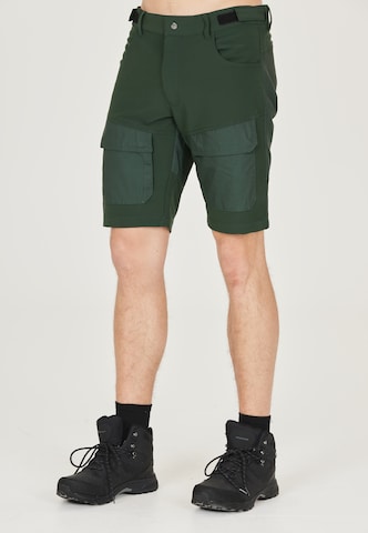 Whistler Regular Workout Pants 'ERIC' in Green: front