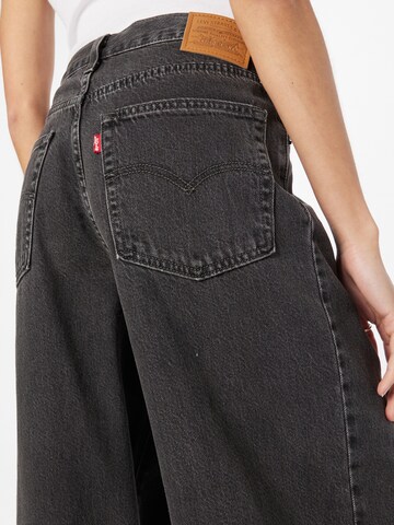 LEVI'S ® Loosefit Džíny se sklady v pase 'Folded Pleated Baggy' – černá