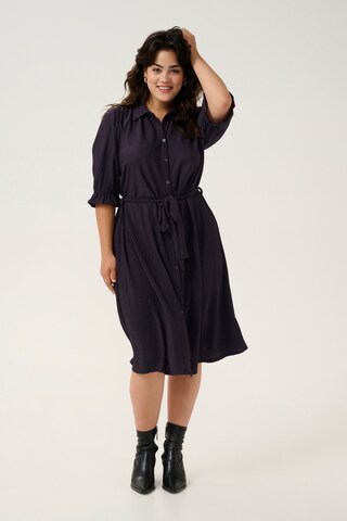 Robe-chemise KAFFE CURVE en bleu