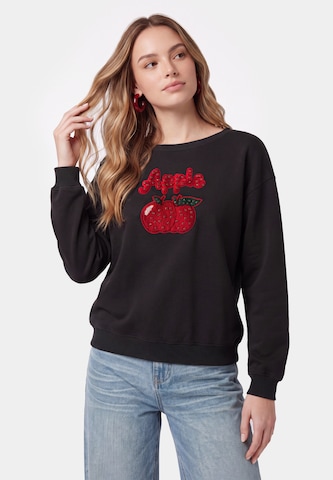 Sweat-shirt MYMO en noir : devant