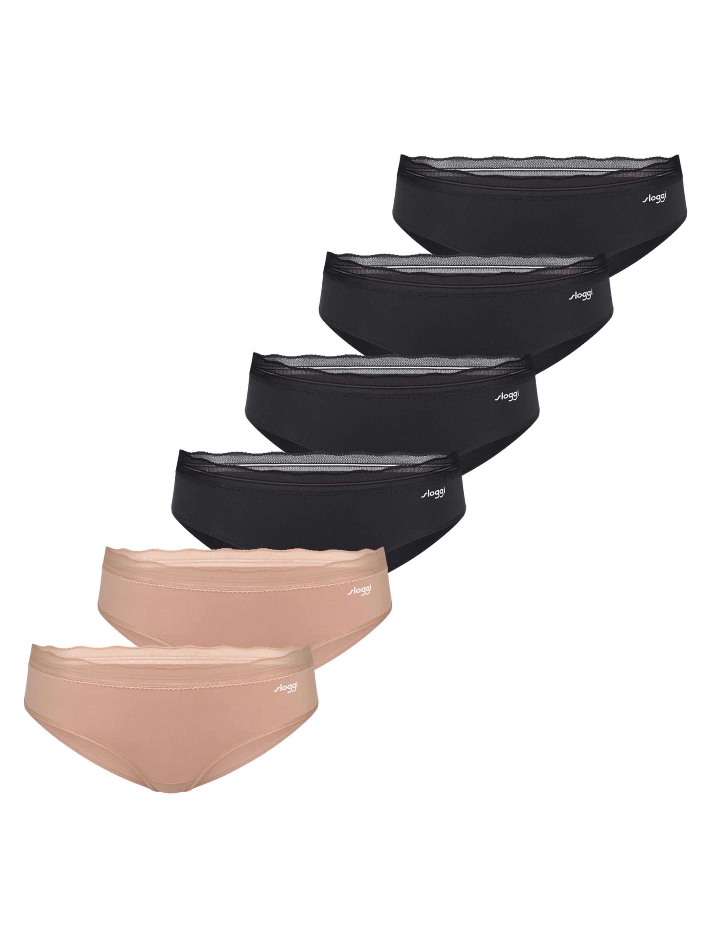SLOGGI Panty 'Go Blush'‌‌‌‌‌ in Schwarz: Vorderseite