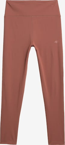 4F Slimfit Spodnie sportowe w kolorze czerwony: przód