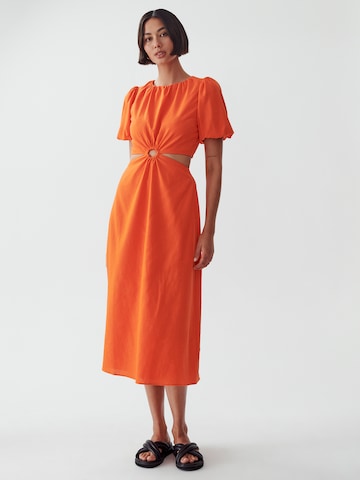 Calli - Vestido 'SUNDAY' em laranja: frente