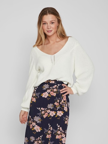 VILA Sweater 'Baha' in White: front