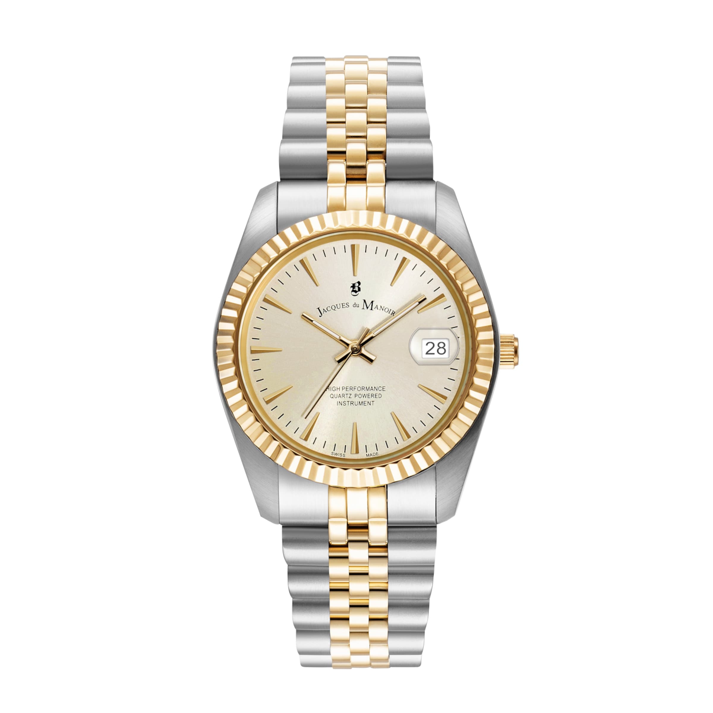 Jacques du Manoir Analoguhr in Silber: Vorderseite