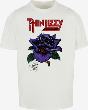 Merchcode T-Shirt 'Thin Lizzy - Rose' in Beige: predná strana