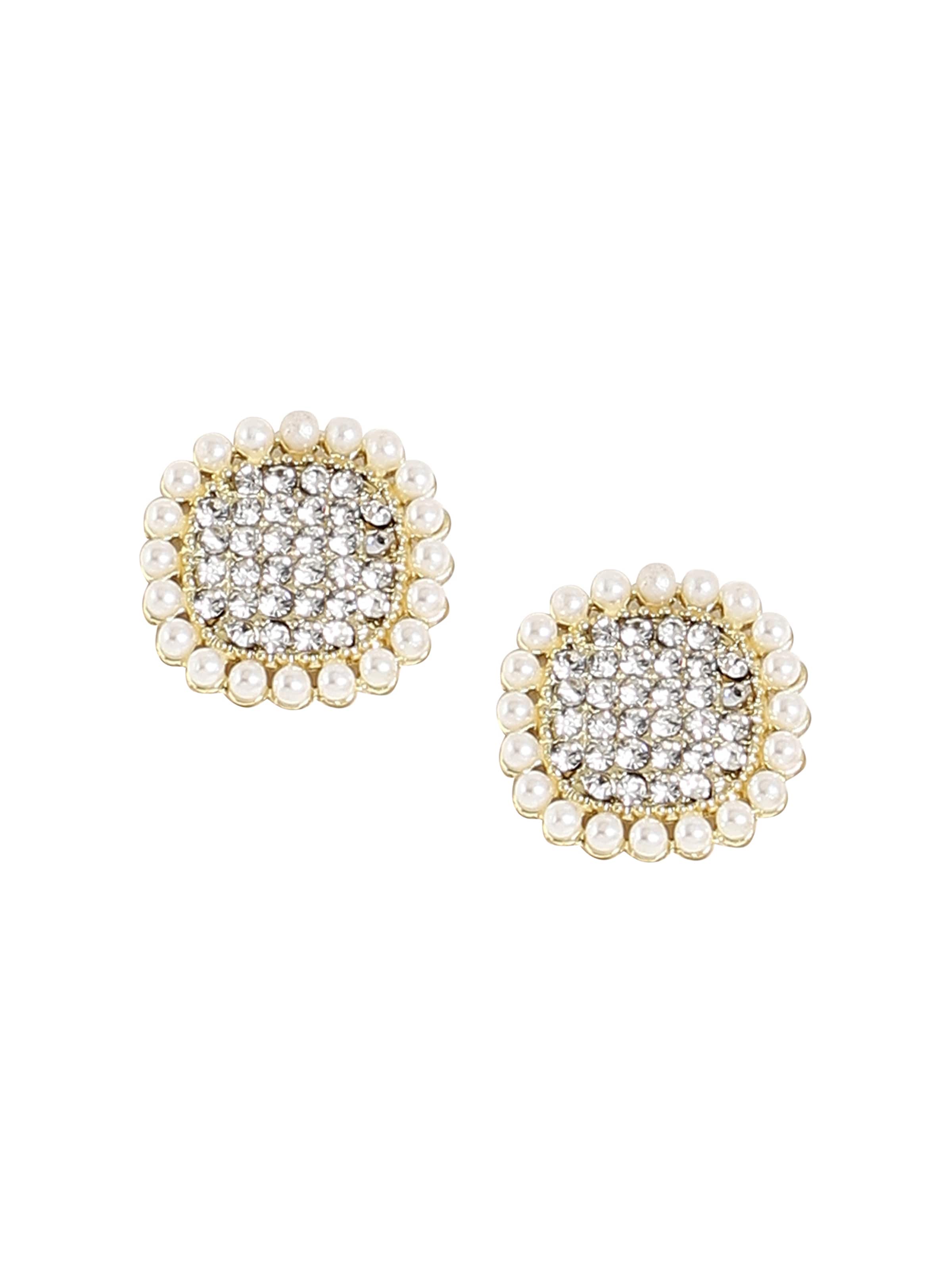 SOHI Náušnice ' Cathy ' - Strieborná: predná strana