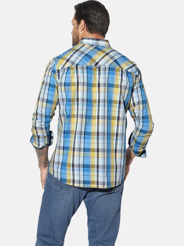 Jan Vanderstorm Comfort Fit Hemd 'Jorheim' in Blau