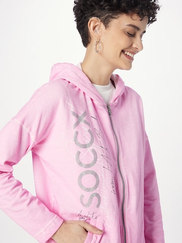 Soccx Sweatjacka i rosa