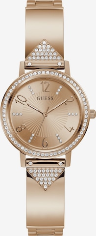 Montre à affichage analogique GUESS en rose : devant