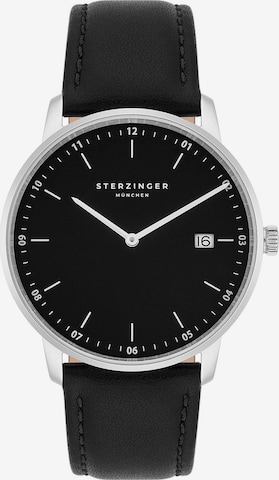 Sterzinger Analog Watch in Black: front