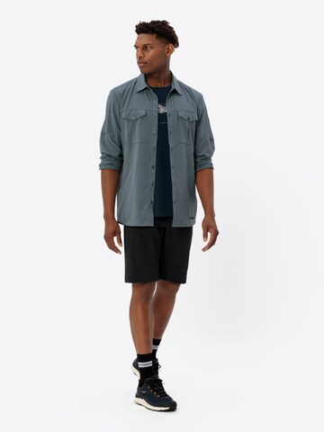 VAUDE Regular fit Athletic button up shirt 'Rosemoor' in Grey
