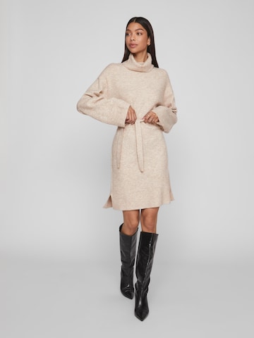 VILA Knitted dress 'Malina' in Beige