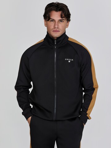 Sweat-shirt SikSilk en noir : devant