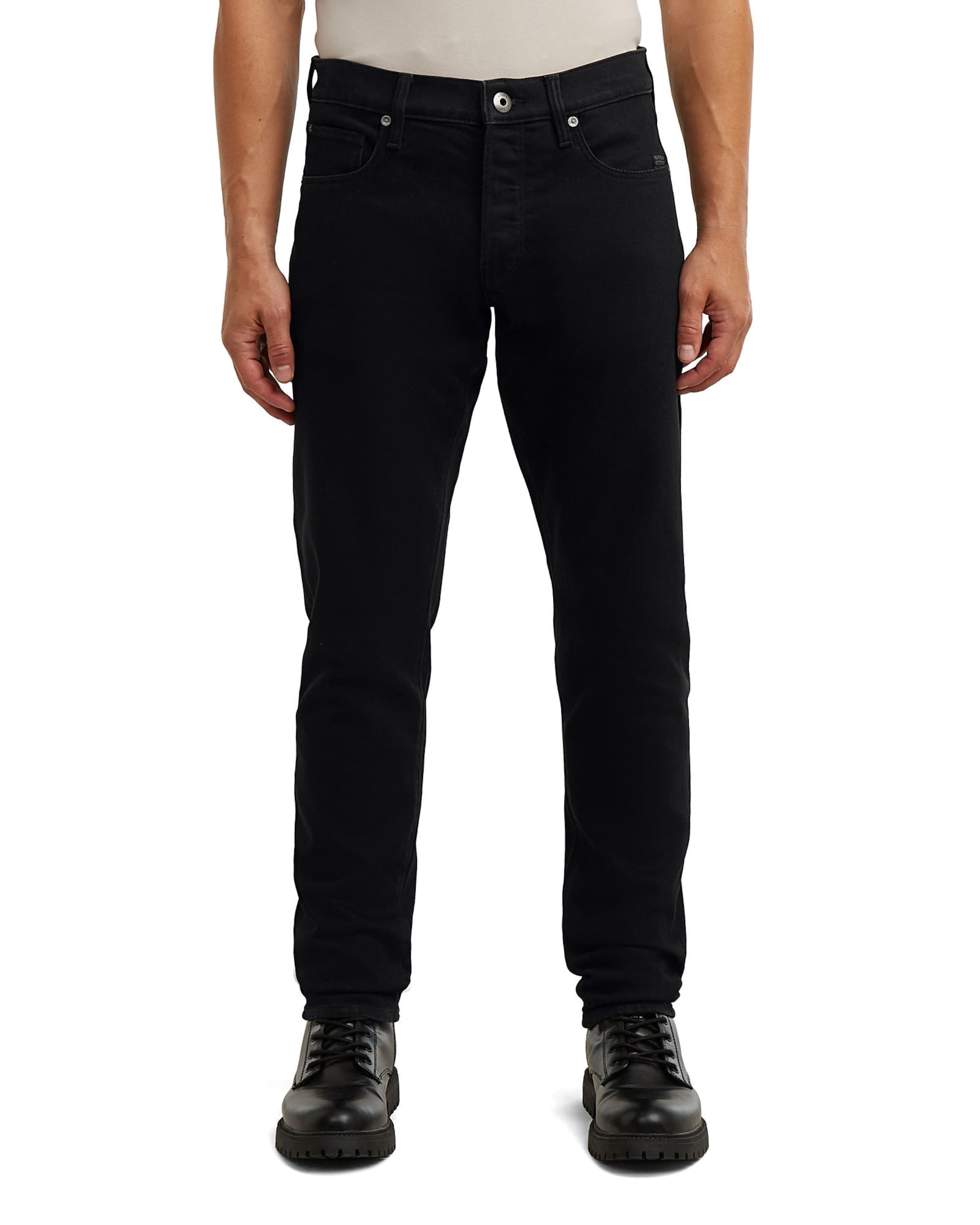 G-STAR Tapered Jeans in Schwarz: Vorderseite