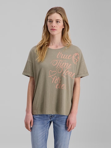 TIMEZONE Shirt 'Boxy' in Green: front