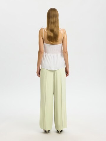SELECTED FEMME Wide leg Pants 'SLFEXTRA' in Green