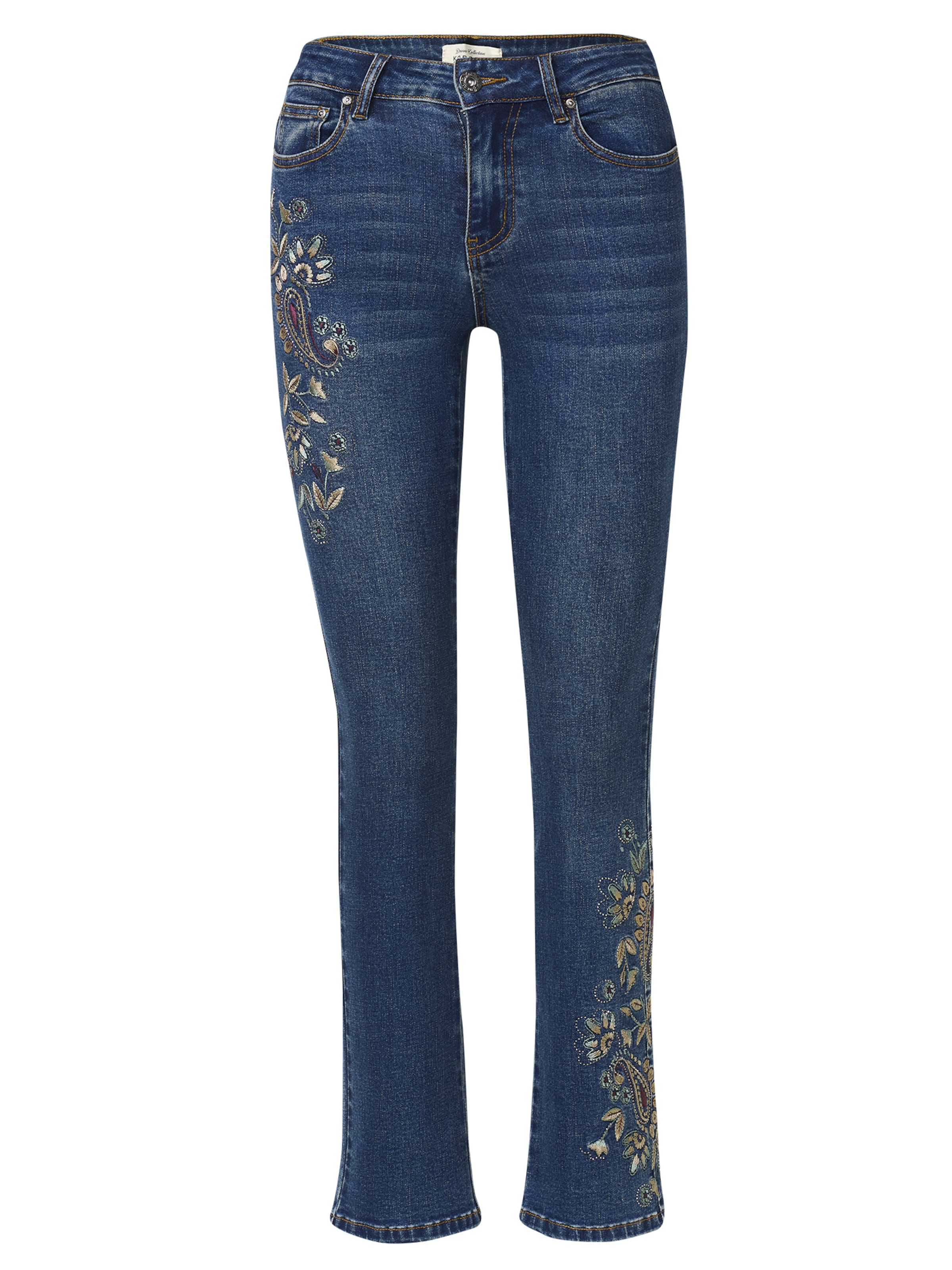 KOROSHI - Slimfit Calças de ganga em azul: frente