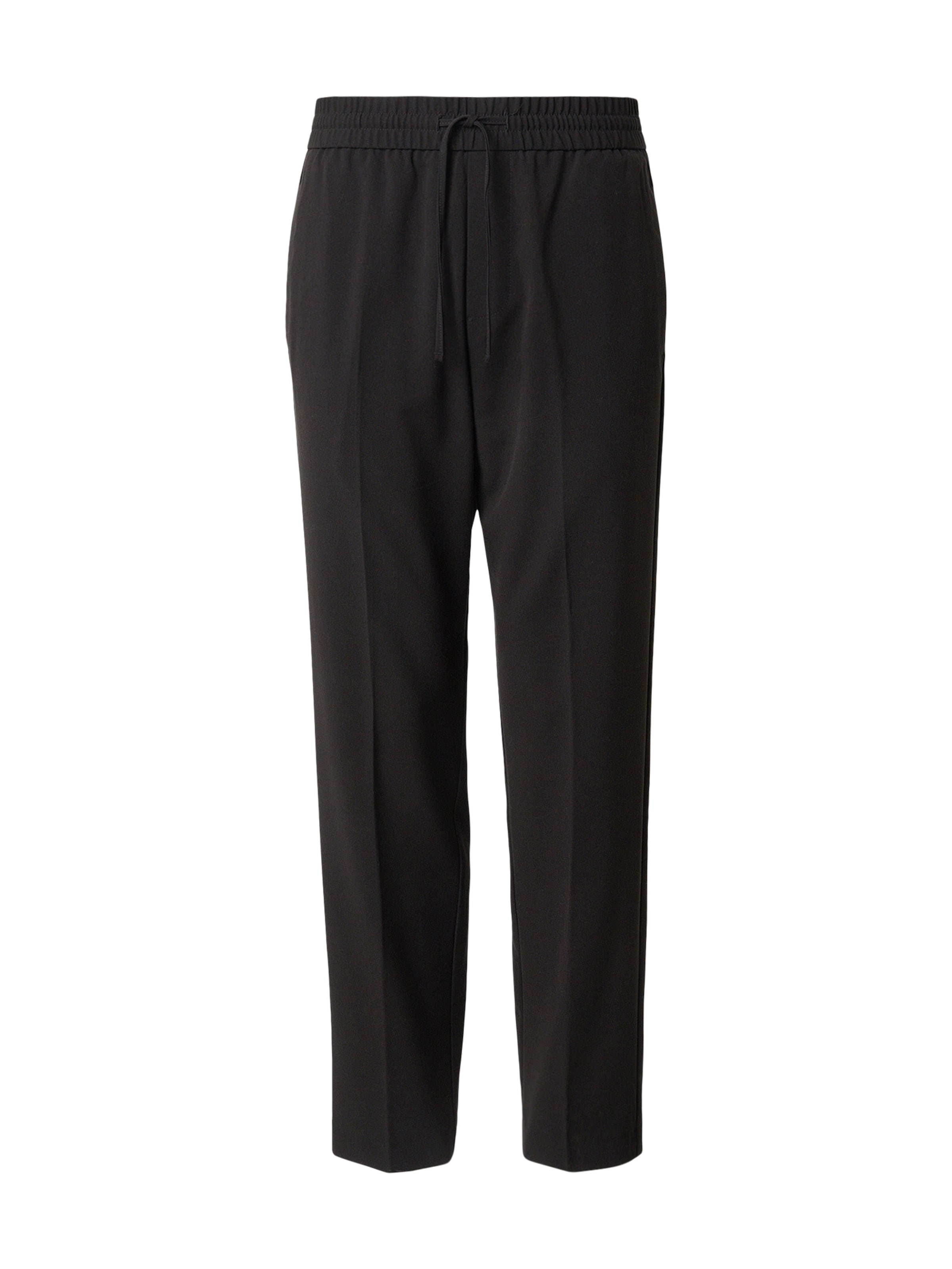 regular Pantaloni con piega frontale di Lindbergh in nero: frontale