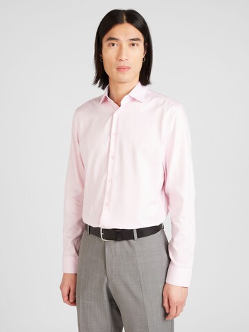 Slim fit Camicia business di SEIDENSTICKER in rosa: frontale