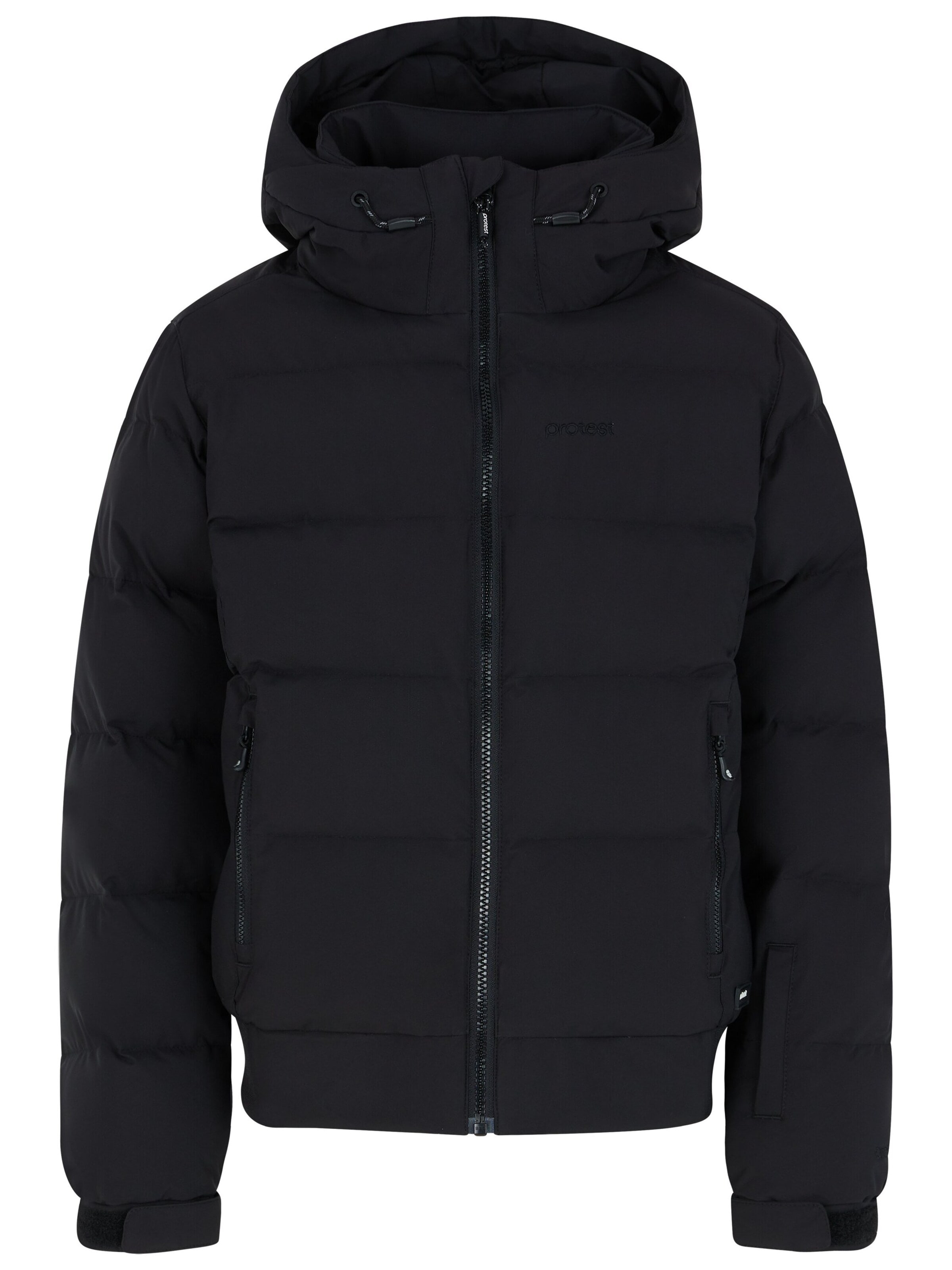 PROTEST Athletic Jacket 'PRTELINY JR' in Black: front