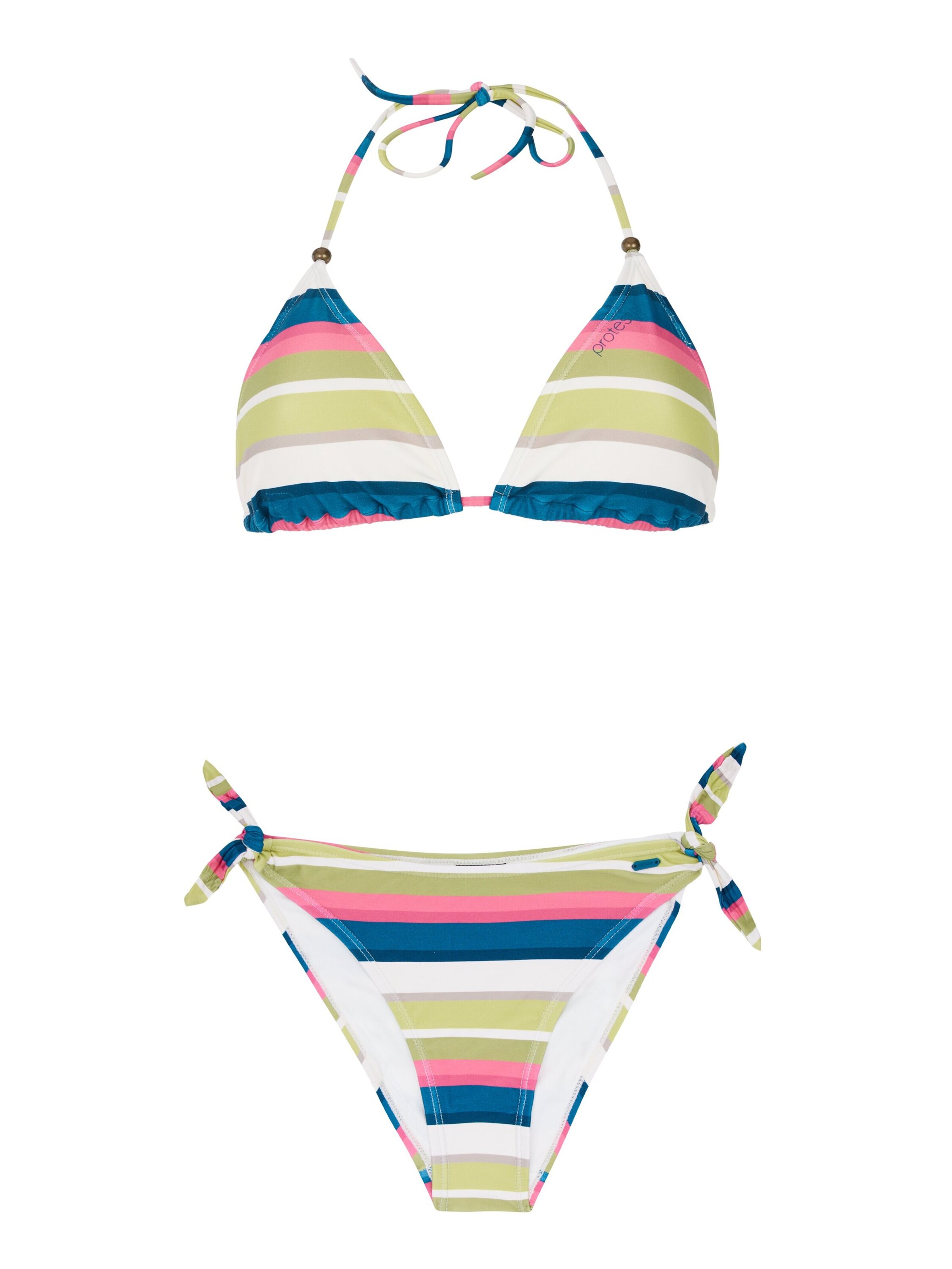 PROTEST Triangel Bikini 'PRTCaley' in Groen: voorkant