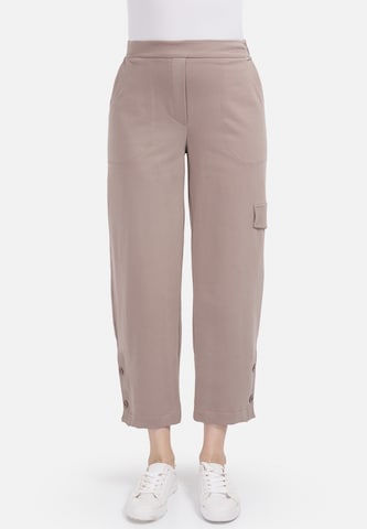 Loosefit Pantalon HELMIDGE en beige : devant