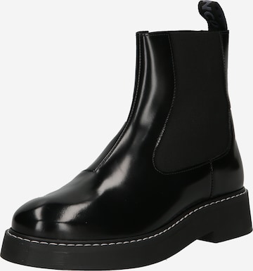 Bianco Chelsea boots 'GISSEL' in Zwart: voorkant