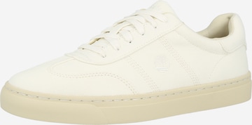 Baskets basses TIMBERLAND en beige : devant