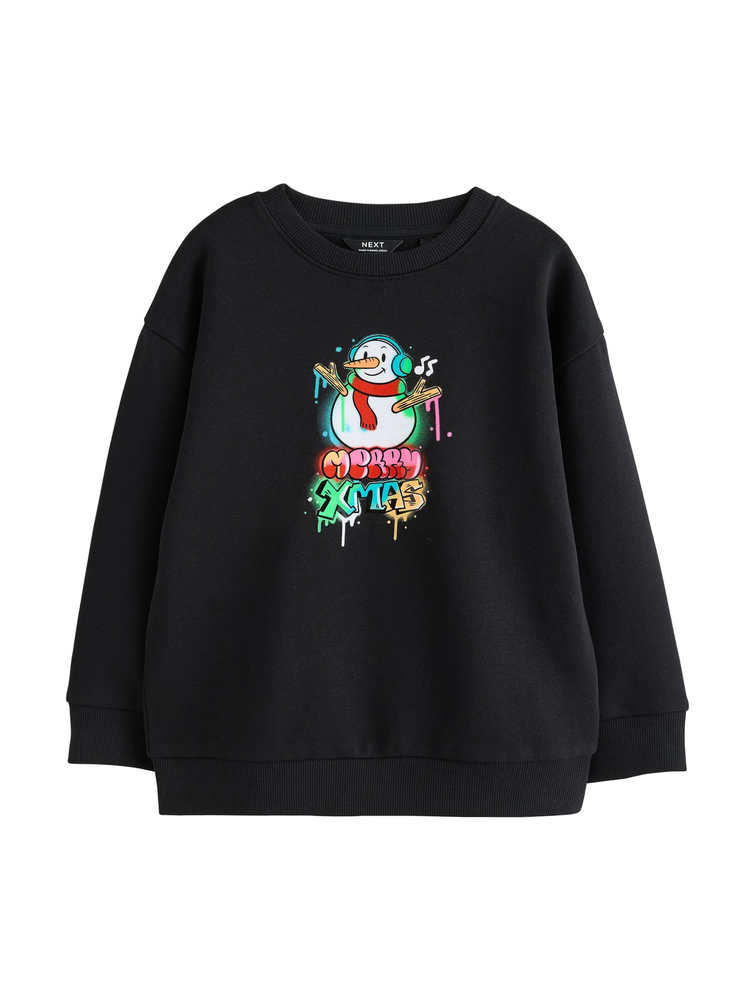 Next Sweatshirt in Schwarz: Vorderseite