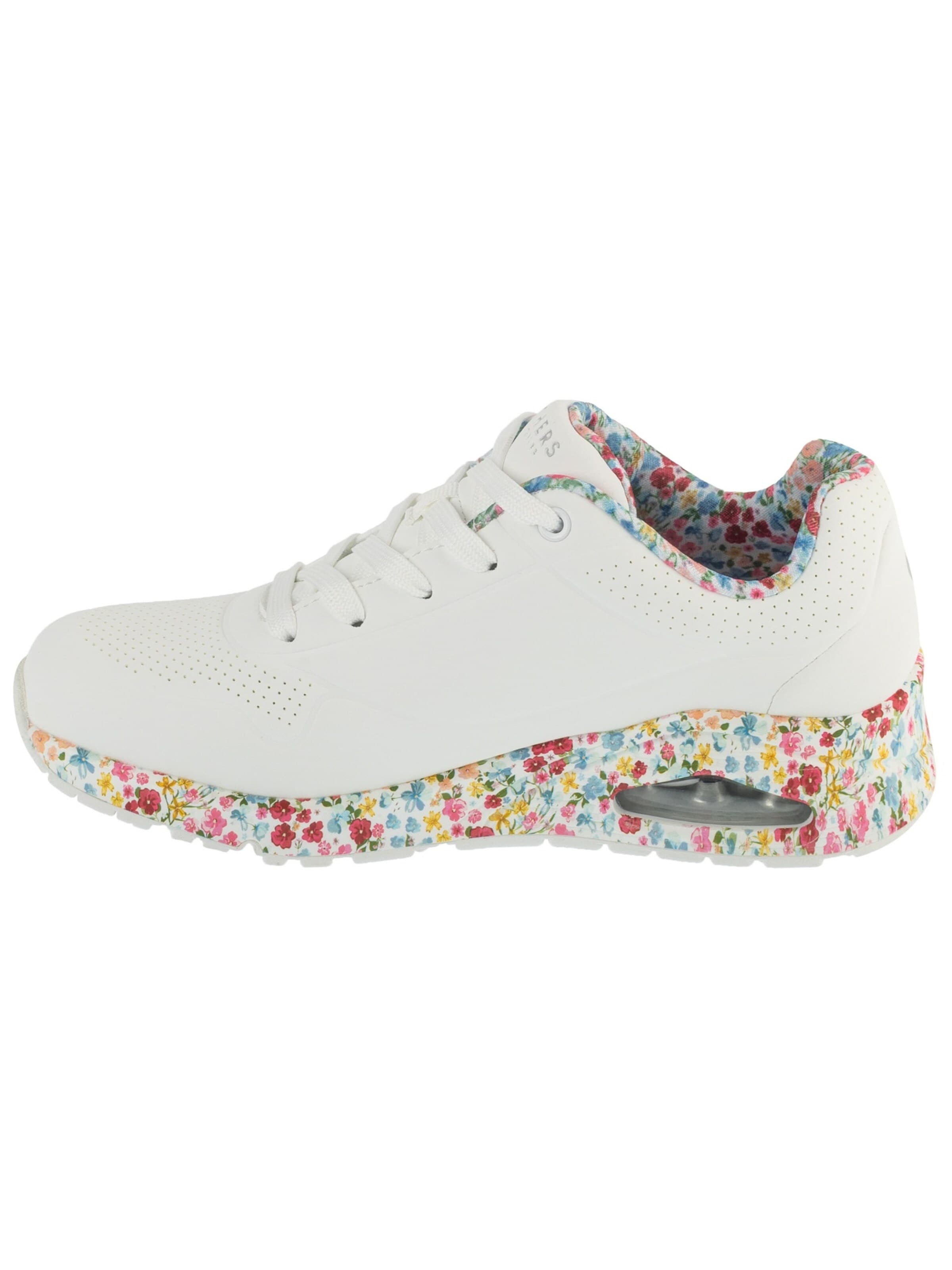 SKECHERS Slip-on 'Skechers Uno - Majestic Garden' in Wit
