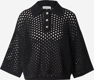 Pull-over 'Anayar' EDITED en noir : devant