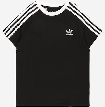 ADIDAS ORIGINALS T-shirt 'Adicolor 3-Stripes' i svart: framsida