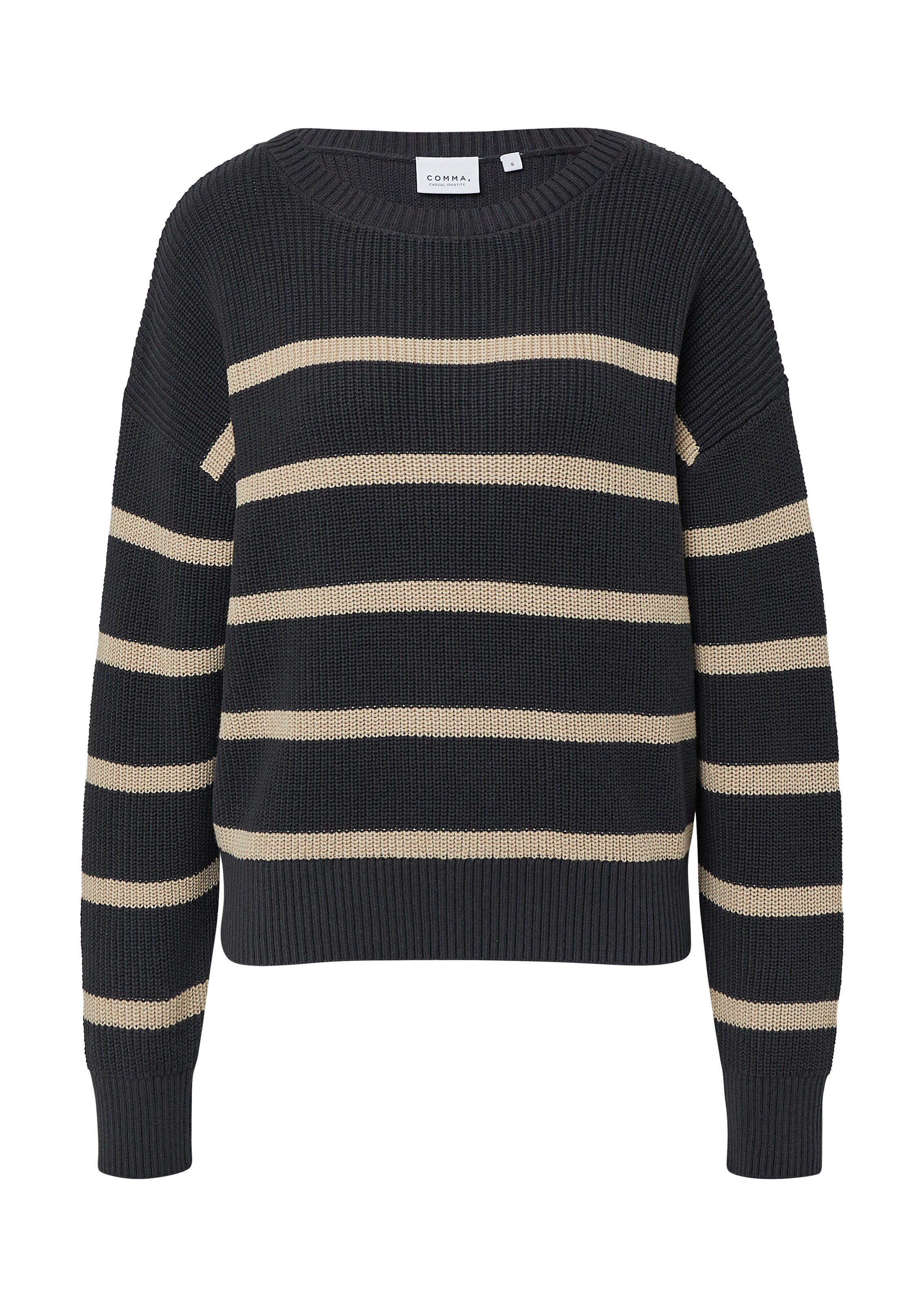 comma casual identity Sweater in Grey: front