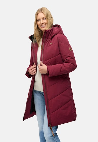 Ragwear Wintermantel 'Rebelka' in Rood: voorkant