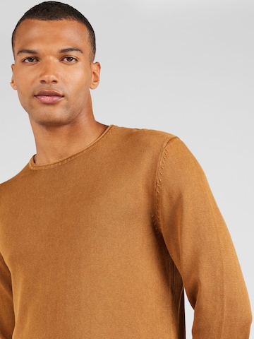 Only & Sons Regular Fit Pullover 'GARSON' in Braun