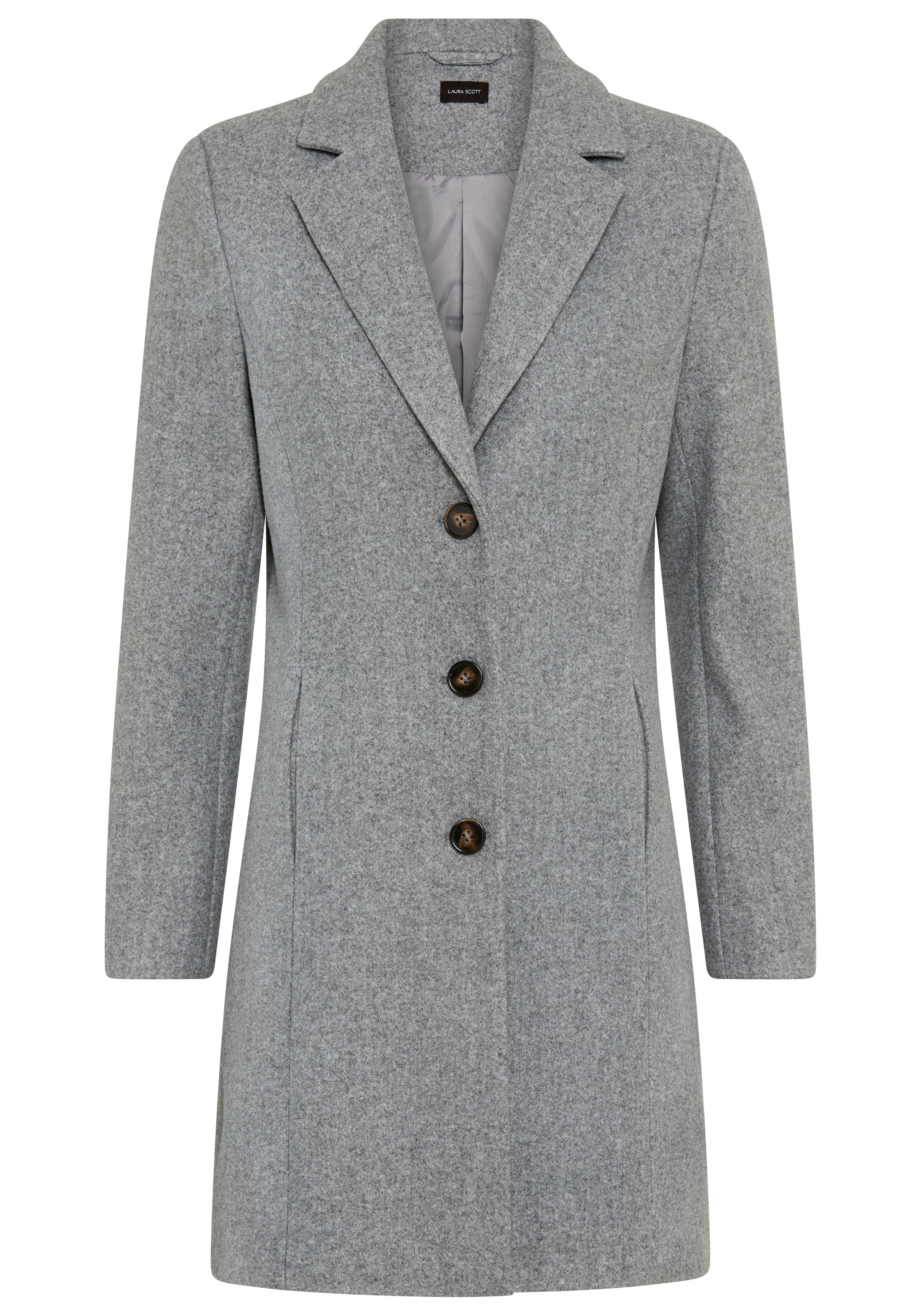 LAURA SCOTT Winter Coat in XS in mottled grey, Item view