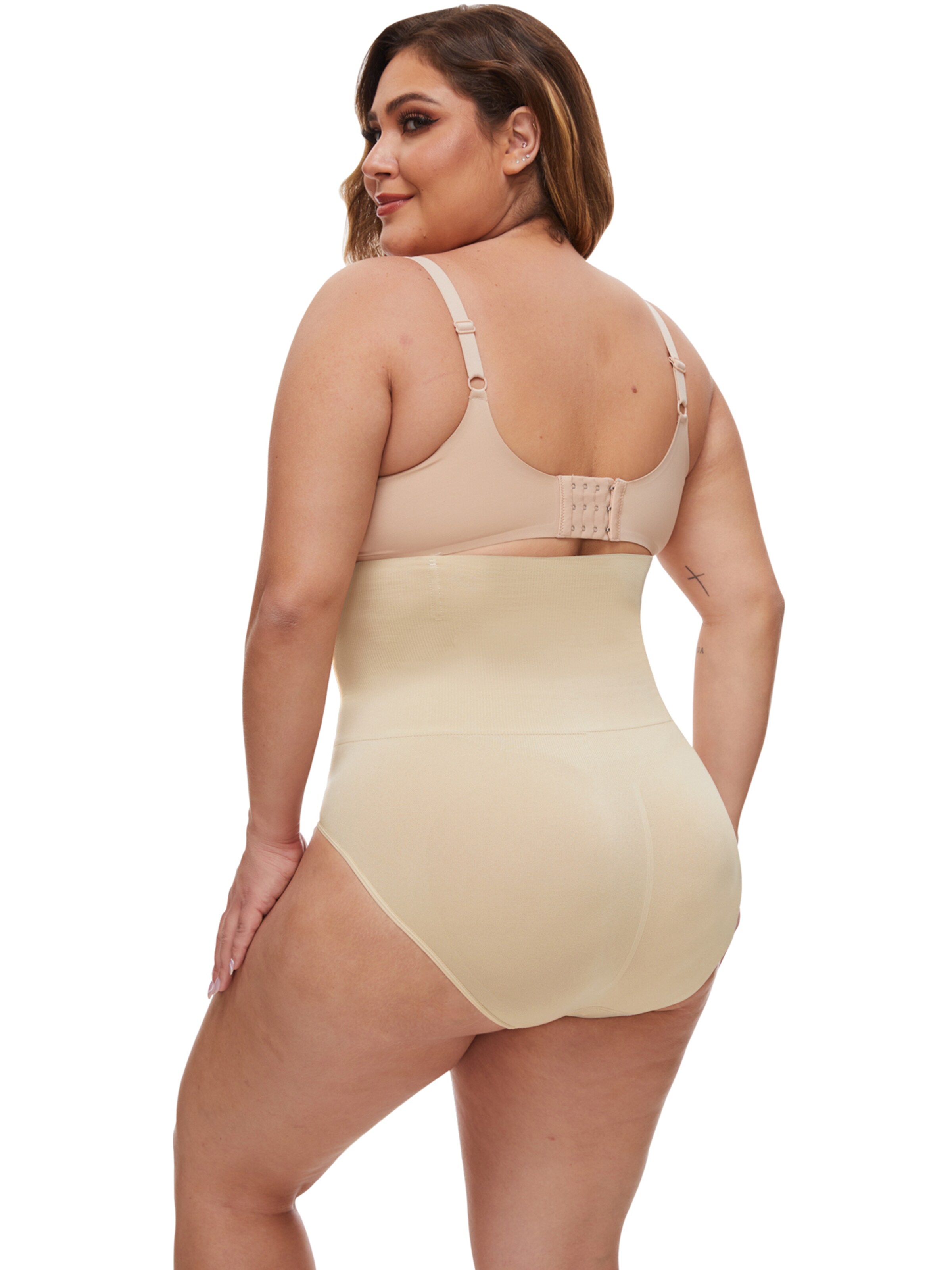 Pantalon modelant 'Plus Size Shaping Slip 'Power Shaper'' MEETWEE en beige