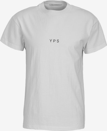 Tricou 'Dictionary Daylen' de la Young Poets pe alb: față