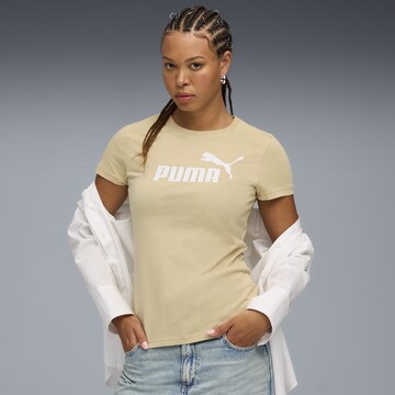 T-shirt fonctionnel 'Ess No. 1' PUMA en beige : devant