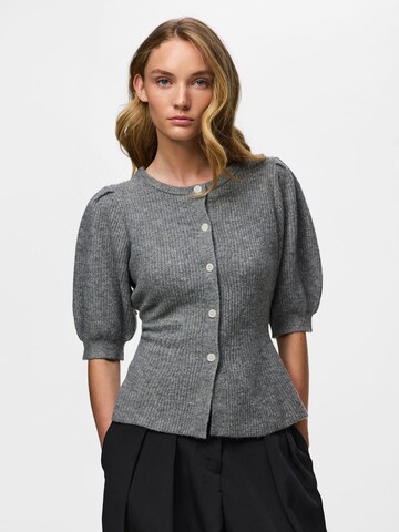 PIECES - Cárdigan 'PCSilly' en gris: frente