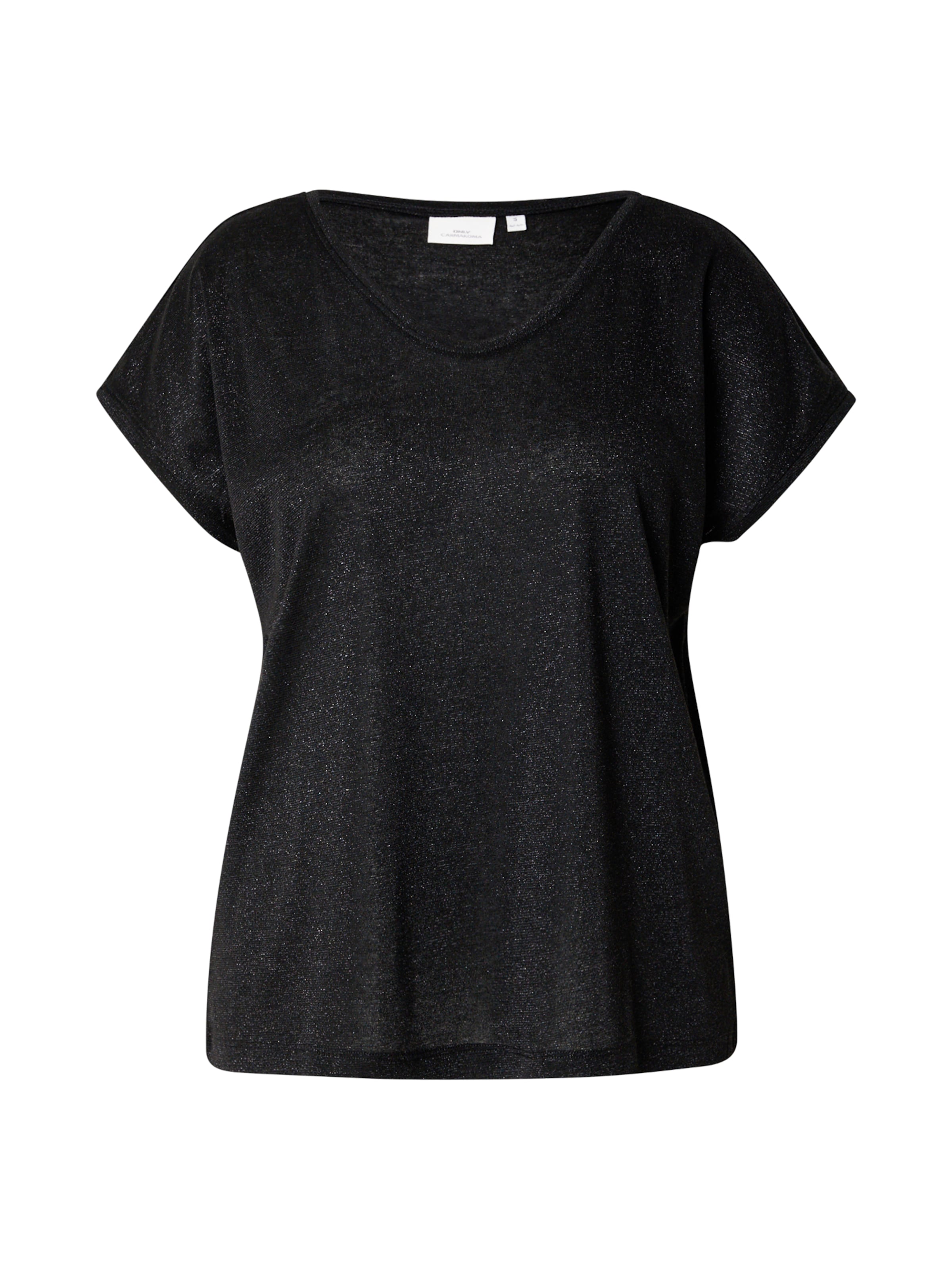 T-shirt 'CARSILVERY' ONLY Carmakoma en noir : devant