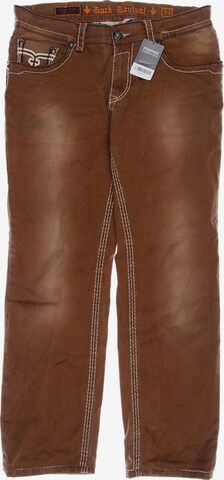 Rock Revival Jeans in 34 in Brown: front