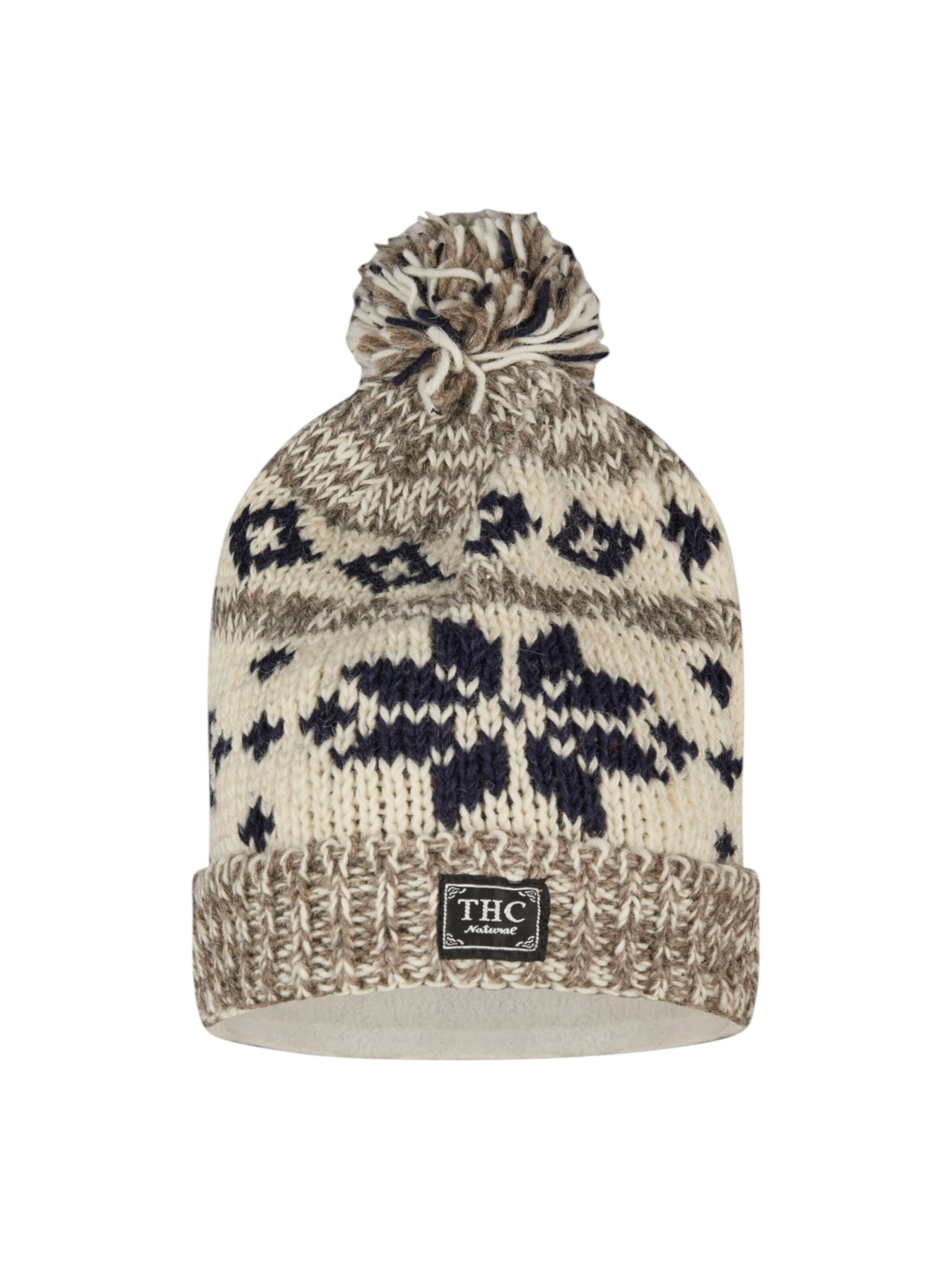 THC Natural Line Mütze 'THC 609'‌‌‌ in Beige: Vorderseite