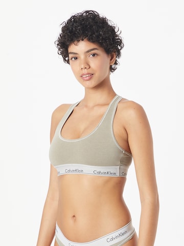 Bustier Soutien-gorge Calvin Klein Underwear en beige : devant