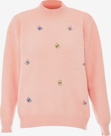 Poomi Sweater in Pink: front